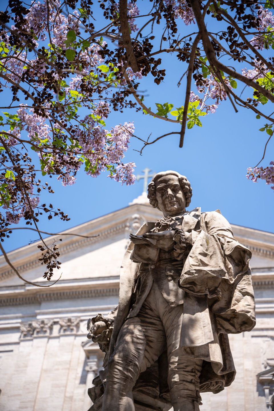 A statue in rome
