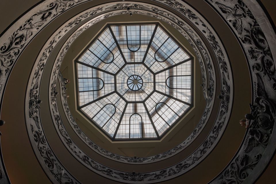 Vatican museum stairs